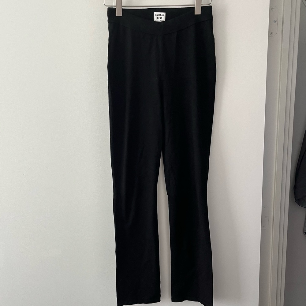 Black Sunday Best Flared Leggings